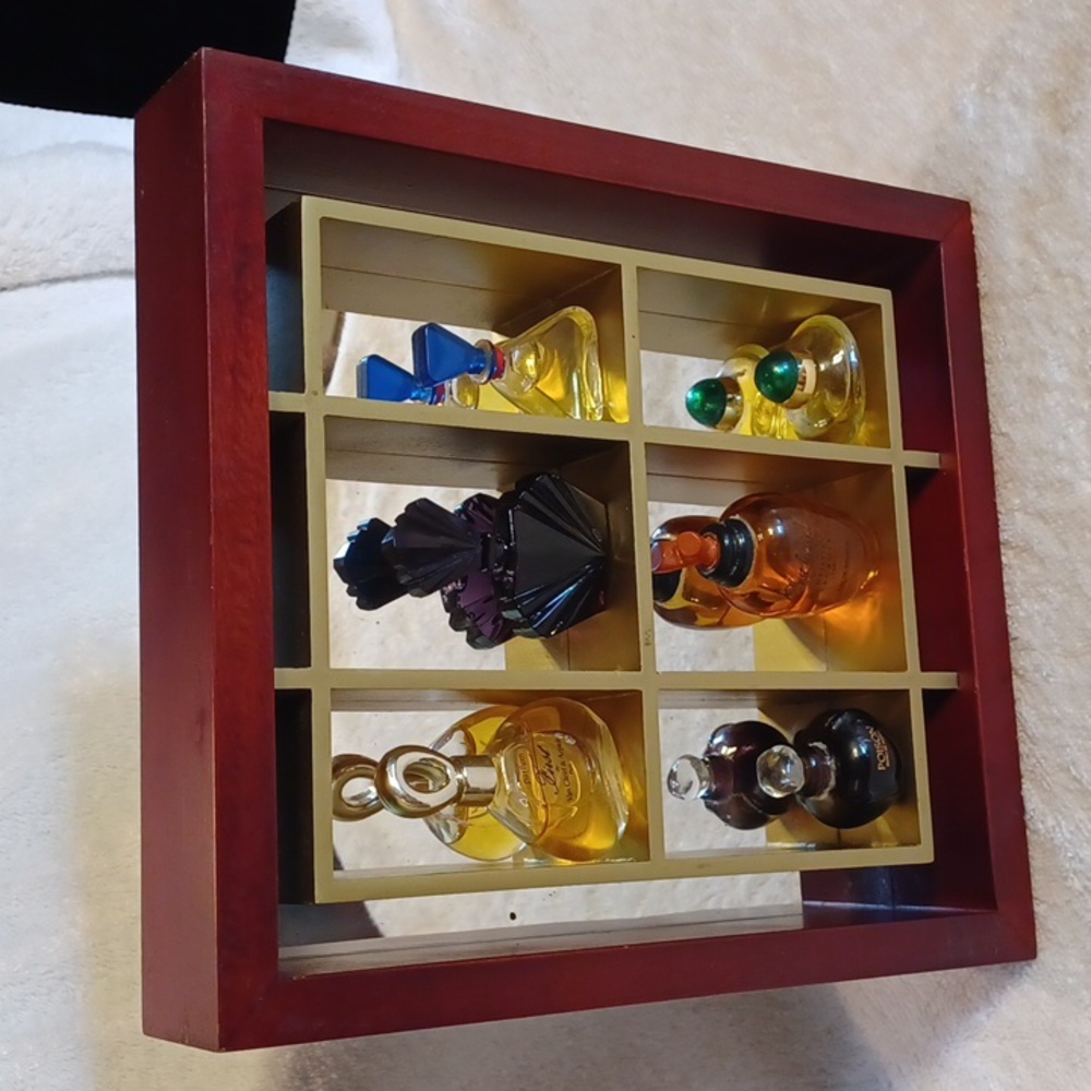 Minatures display shelf wall decor mirrored shelf